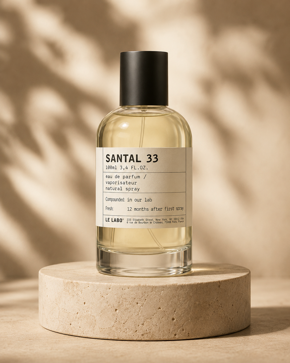 Le Labo Santal 33 100 ml fragrance bottle